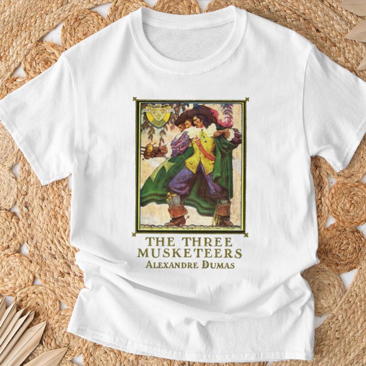 The Three Musketeers Alexandre Dumas Vintage Book Cover T-Shirt Gifts for Old Men