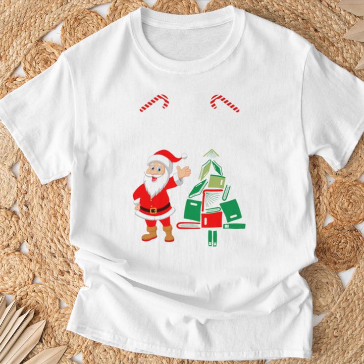Tis The Season To Read Christmas Reindeer Book Reading Fan T-Shirt Gifts for Old Men