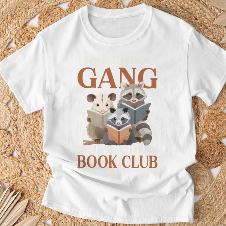I Tried To Form A Gang But It Turned Into Book Club T-Shirt Gifts for Old Men I Tried To Form A Gang But It Turned Into Book Club T-Shirt Gifts for Old Men