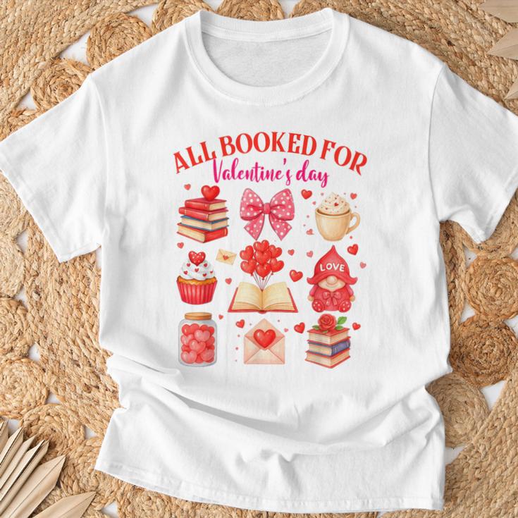 Valentines Reading Book Lover All Booked For Valentine's Day T-Shirt Gifts for Old Men