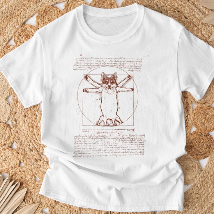 Vitruvian Corgi Tシャツ 高齢者への贈り物