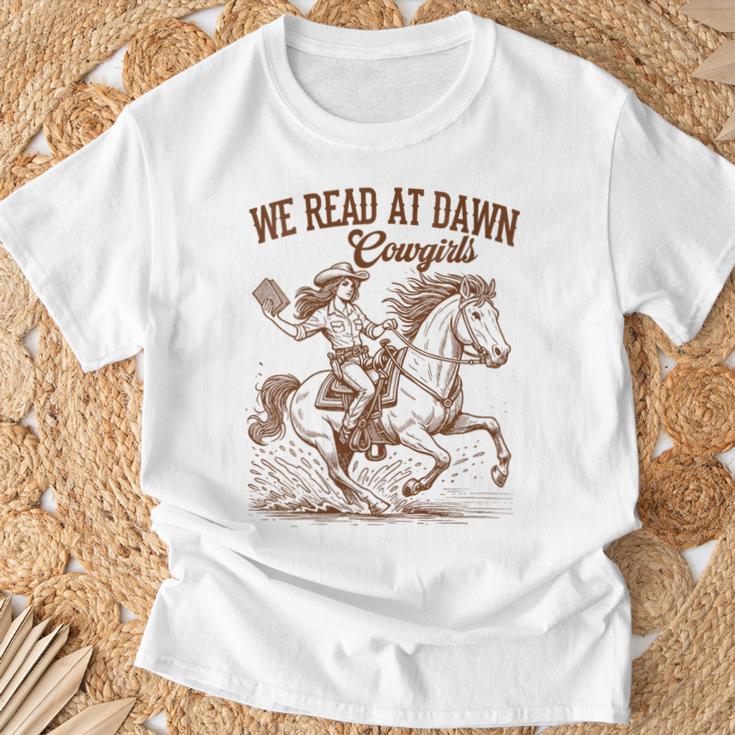 Western Life Book Lover Reading We Reads At Dawn Cowgirls T-Shirt Gifts for Old Men Western Life Book Lover Reading We Reads At Dawn Cowgirls T-Shirt Gifts for Old Men