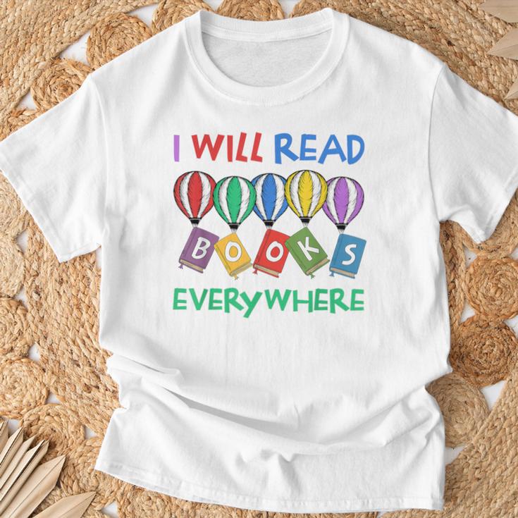 I Will Read Books Everywhere Across America Child Readers T-Shirt Gifts for Old Men I Will Read Books Everywhere Across America Child Readers T-Shirt Gifts for Old Men