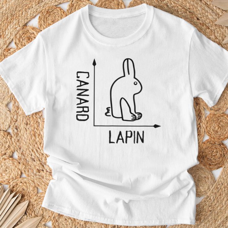 Wittgenstein Rabbit Duck Philosopher Tシャツ 高齢者への贈り物