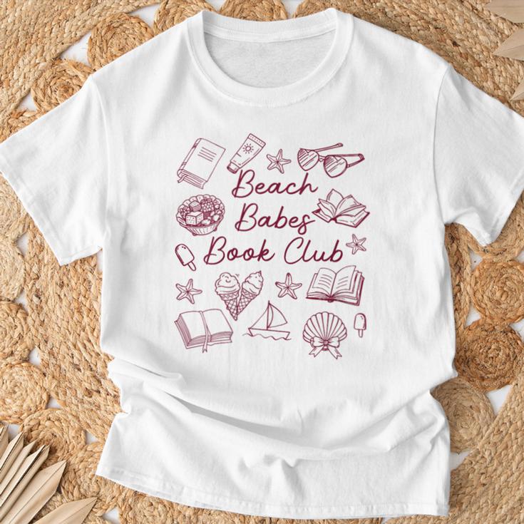 Women's Reading Book Lover Bookish Summer Beach Babes Book Club T-Shirt Gifts for Old Men