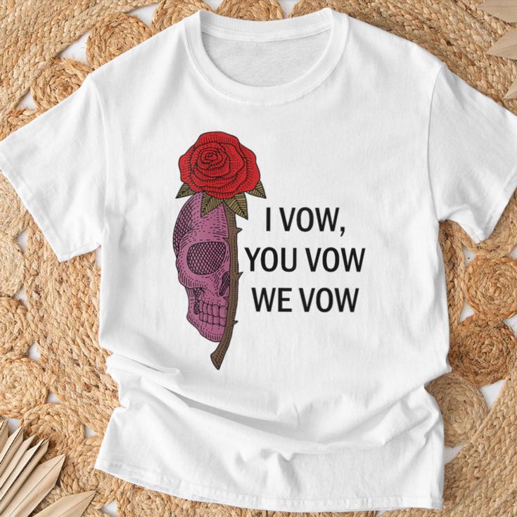 Women's Smutty Book ShirtI Vow You Vow We Vow Merch Dark Romance T-Shirt Gifts for Old Men