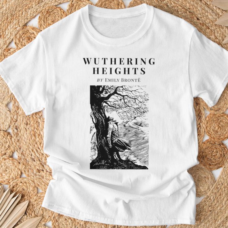 Wuthering Heights By Emily Bronte Vintage Book Cover Premium Tri-Blend T-Shirt Gifts for Old Men
