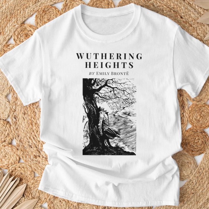 Wuthering Heights By Emily Bronte Vintage Book Cover T-Shirt Gifts for Old Men