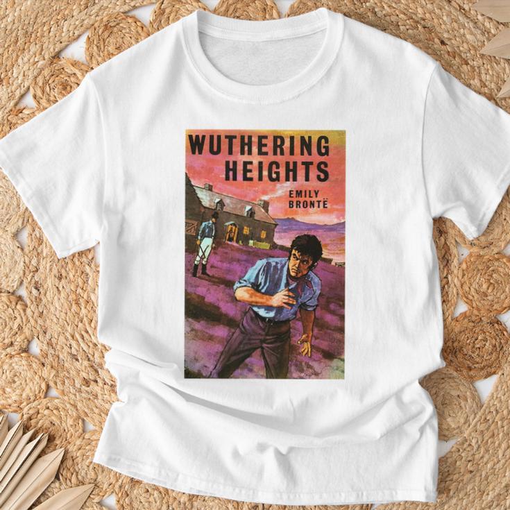 Wuthering Heights Emily Bronte Vintage Book Cover T-Shirt Gifts for Old Men Wuthering Heights Emily Bronte Vintage Book Cover T-Shirt Gifts for Old Men