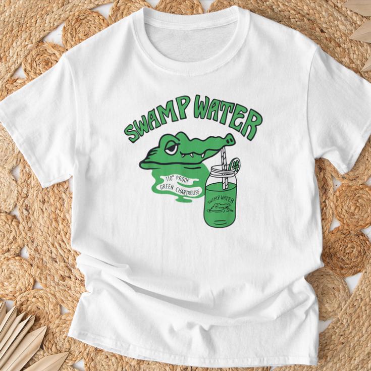 かわいいワニのクロコダイルグラフィックジャングルtシャツtシャツ Tシャツ 高齢者への贈り物