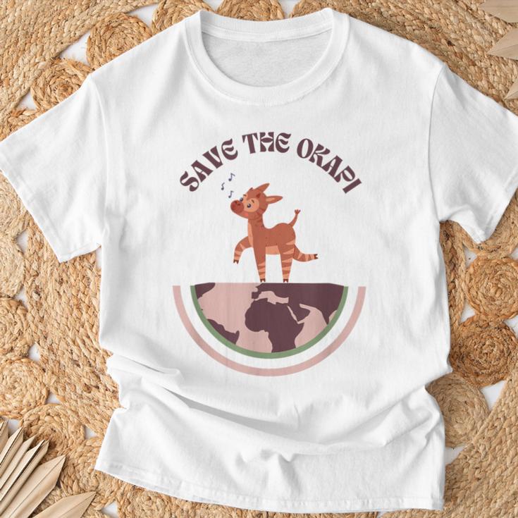 かわいいヴィンテージオカピレトロデザイン、オカピ Tシャツ 高齢者への贈り物