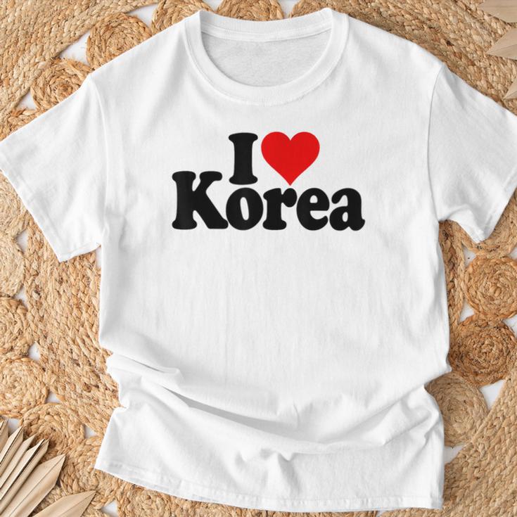 アイラブハートコリア韓国カルチャー Tシャツ 高齢者への贈り物