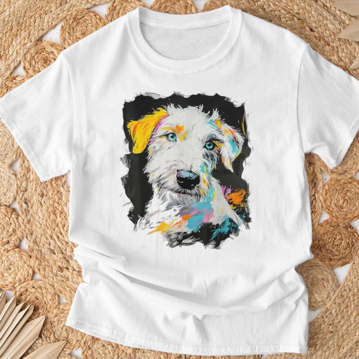 アイリッシュウルフハウンド 犬 モチーフ ペット 青い目 アイリッシュウルフハウンド Tシャツ 高齢者への贈り物