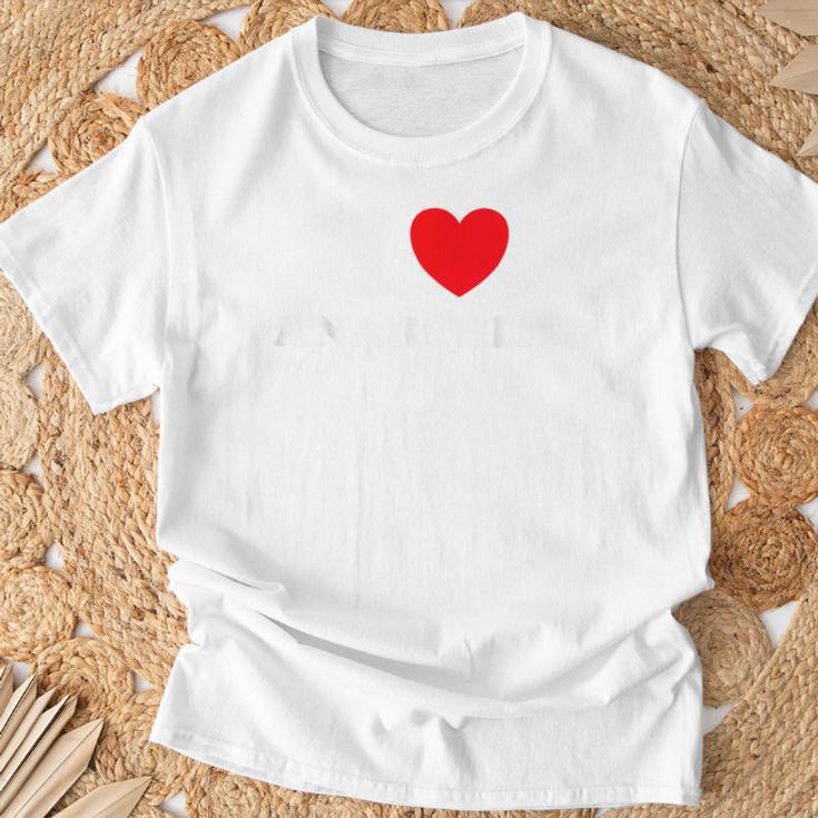 アイ・ラブ・アナキズム-アナーキー・アナーキスト・ファニー・アノック・パンク・リバティ Tシャツ 高齢者への贈り物
