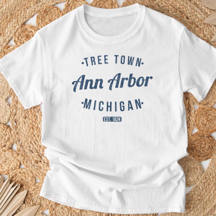 アナーバー ミシガン州 レトロ ヴィンテージ お土産 Mi アナーバー Tシャツ 高齢者への贈り物
