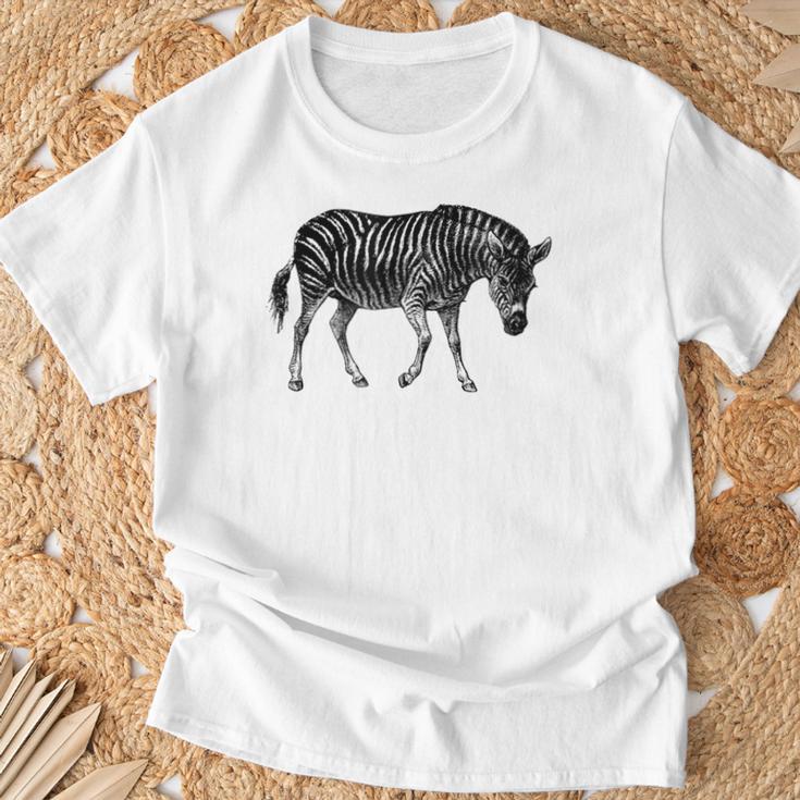 アフリカンゼブラプリント Tシャツ 高齢者への贈り物