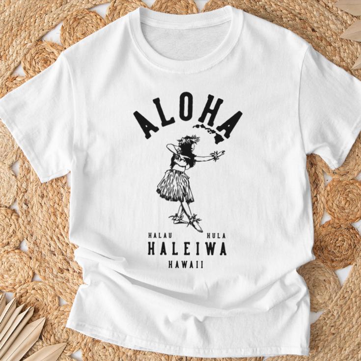 アロハ フラクラブ ハレイワ ハワイ 長袖tシャツ Tシャツ 高齢者への贈り物