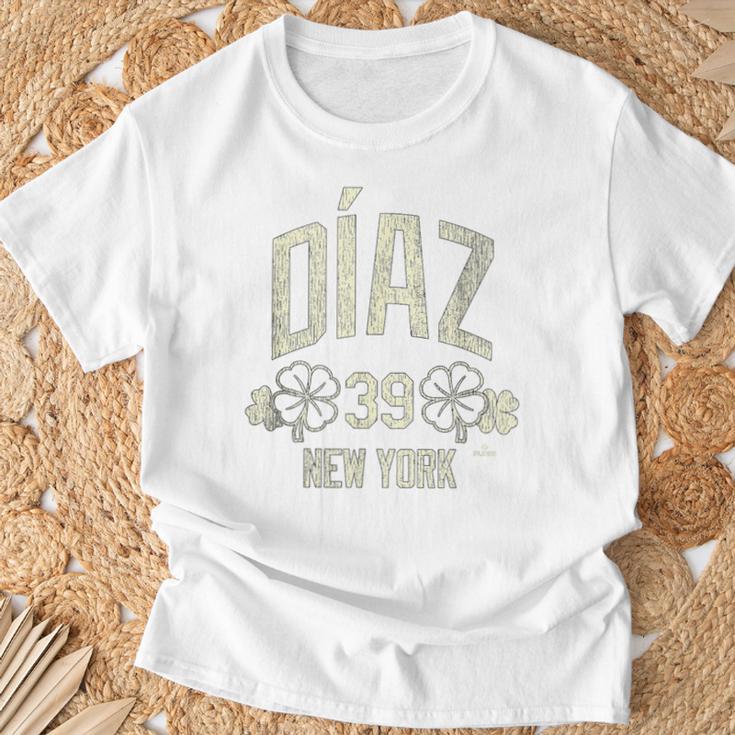 エドウィン・ディアス ニューヨーク野球 セント・パトリックのクローバー Mlbpa Tシャツ 高齢者への贈り物
