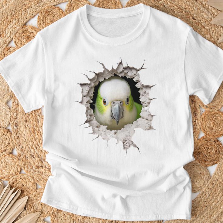 オウム アニマルプリント 動物園 図面 アートワーク 顔 オウム Tシャツ 高齢者への贈り物