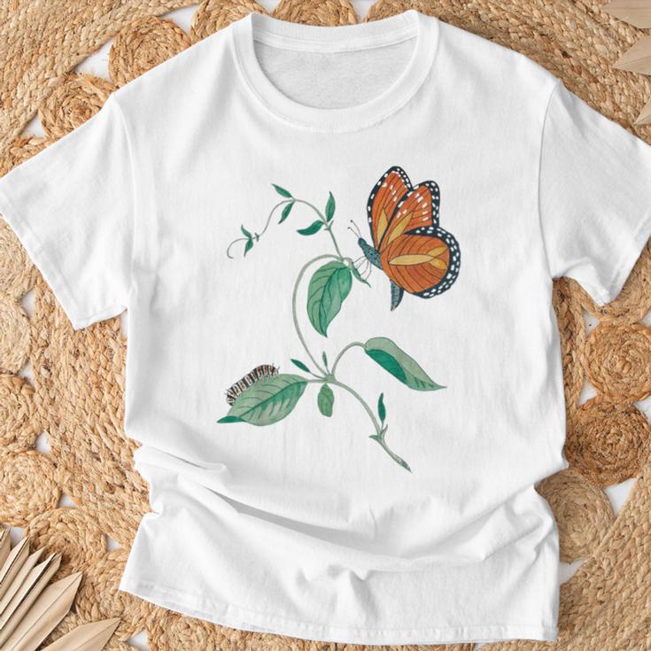 オオカバマダラ変態サイクル Tシャツ 高齢者への贈り物