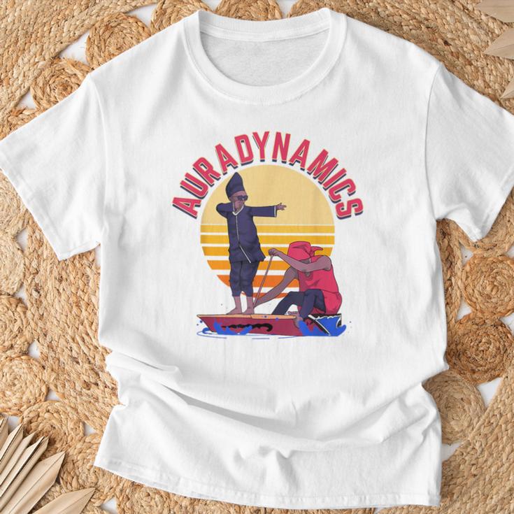 オーラ農業 面白い ミーム ダンシング ボート レース Tシャツ 高齢者への贈り物