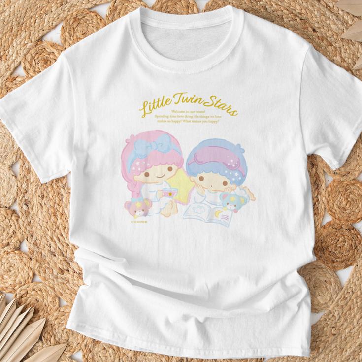 キッズ リトルツインスターズ ハピネスマイルーム Tシャツ 高齢者への贈り物