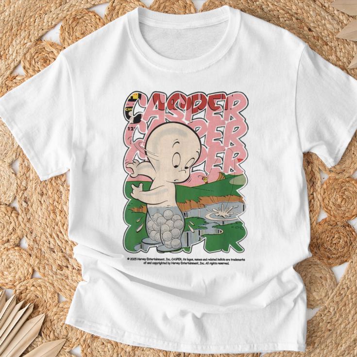 キャスパー 映画 クラシック レトロ コミック スタイル Tシャツ 高齢者への贈り物