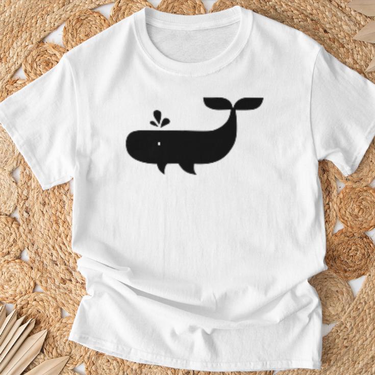クジラ ブラック レディース メンズ 子供用 Tシャツ 高齢者への贈り物