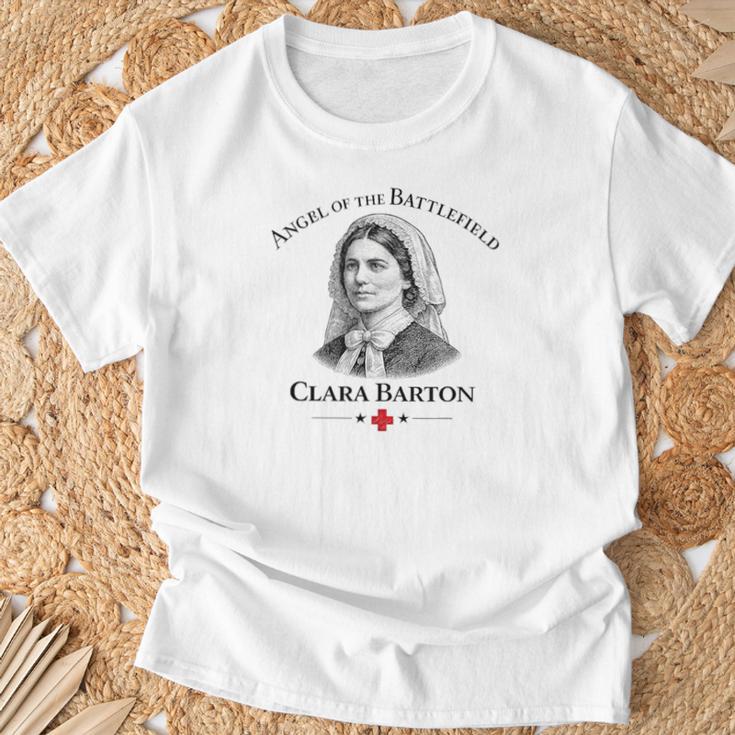 クララ・バートン 戦場の天使 南北戦争看護師 Tシャツ 高齢者への贈り物