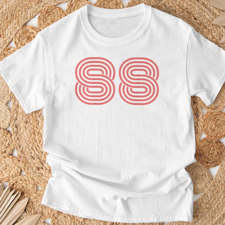 クールなレトロなレタリングジャージ、背番号88 1988 Born Tシャツ 高齢者への贈り物