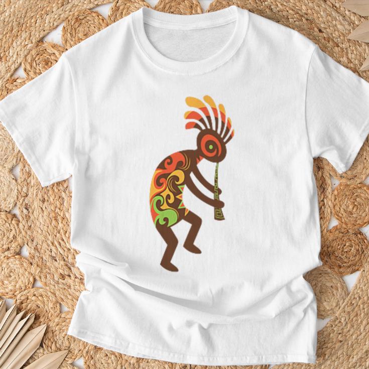 ココペリネイティブアメリカンtシャツ スモールプリント Tシャツ 高齢者への贈り物