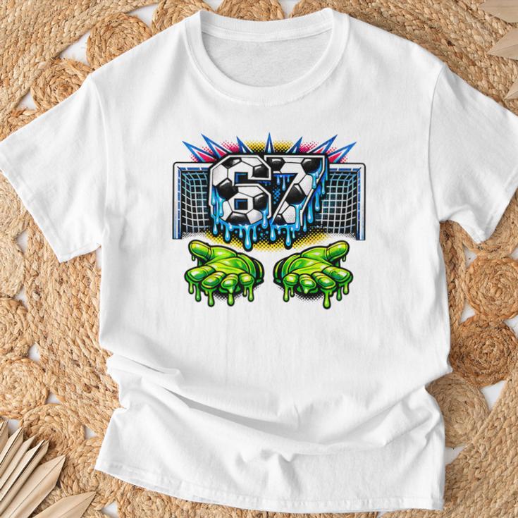 サッカー 67 シックスセブンファニージェンアルファミームドリップ Tシャツ 高齢者への贈り物