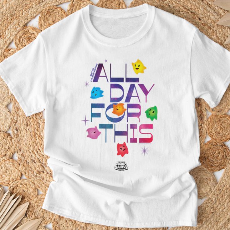 ザ・スーパーマリオギャラクシー・ムービー Luma Bedtime Crew Tシャツ 高齢者への贈り物