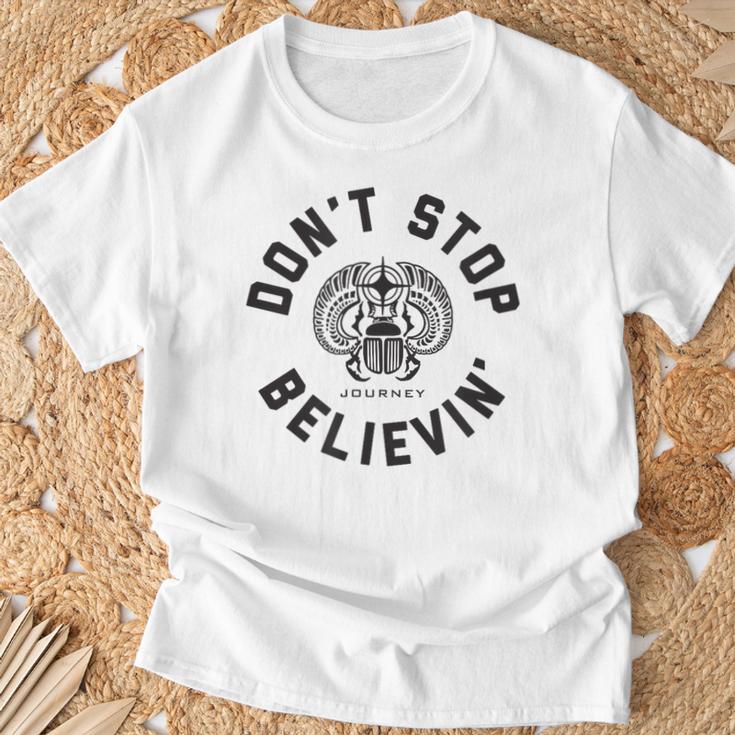 ジャーニーアメリカンロックバンド ドント・ストップ Believinong Papl2804 Tシャツ 高齢者への贈り物