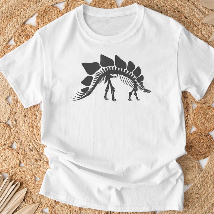 ステゴサウルス スケルトン ステゴサウルス 恐竜 Tシャツ 高齢者への贈り物