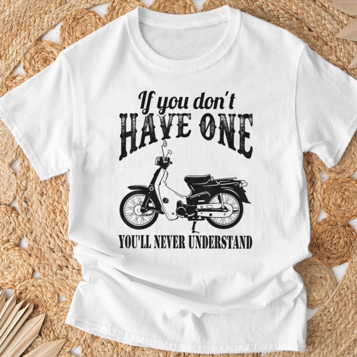 スーパーカブ お持ちでなければ理解できません。 Tシャツ 高齢者への贈り物