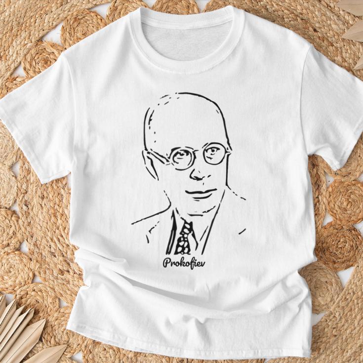 セルゲイ・プロコフィエフ クラシック音楽作曲家 Tシャツ 高齢者への贈り物