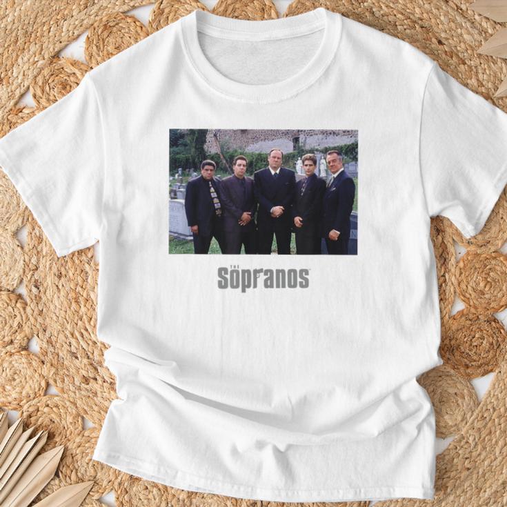 ソプラノス クラシック 墓地 情景 アートワーク グラフィック Papl2590 Tシャツ 高齢者への贈り物