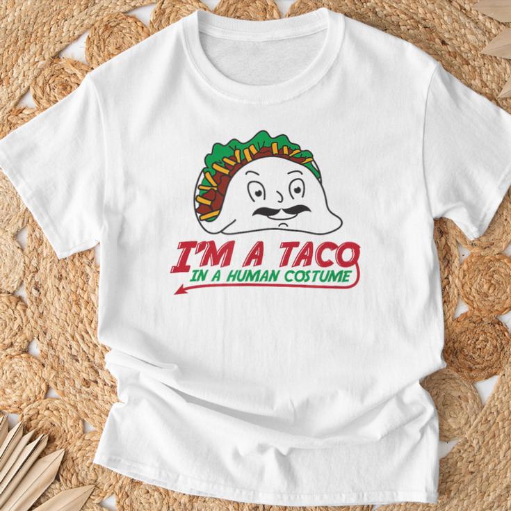 タコス イン ヒューマン コスチューム メキシカン テクスメックス ファヒータ ブリトー Tシャツ 高齢者への贈り物