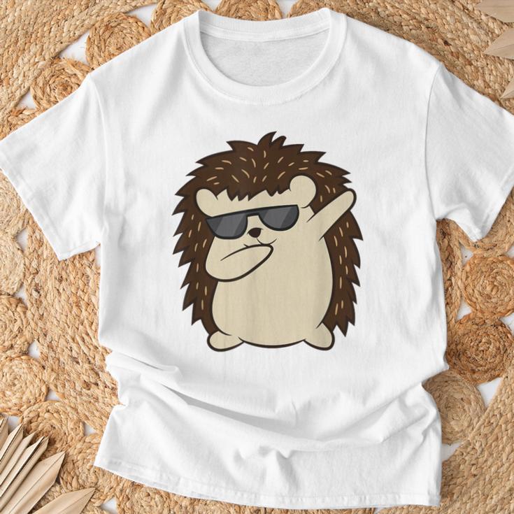 ダビングハリネズミ おもしろハリネズミ Tシャツ 高齢者への贈り物