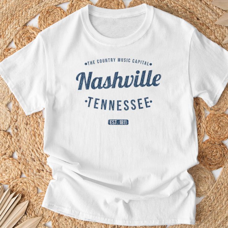 テネシー州ナッシュビル ヴィンテージ 旅行 お土産 ナッシュビル Tシャツ 高齢者への贈り物