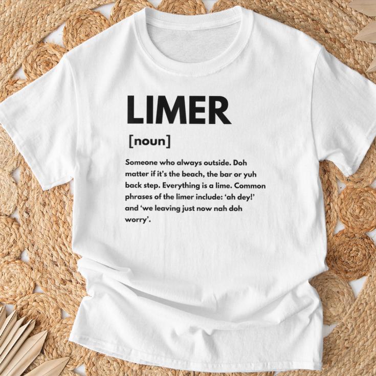 トリニダード・トバゴ Limer Definition Liming Lime Tシャツ 高齢者への贈り物