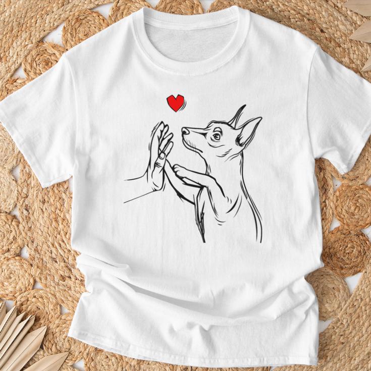 ドワーフピンシャーラブミニチュアピンシャー Tシャツ 高齢者への贈り物