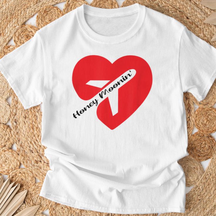 ハネムーンイン カップル向けギフト 休暇 ハネムーンに Tシャツ 高齢者への贈り物