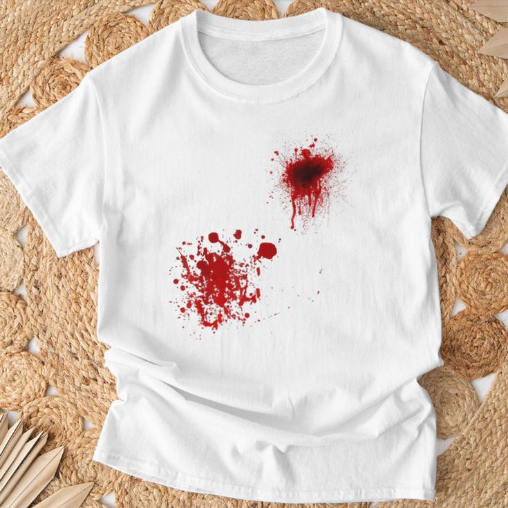 ハロウィン用血しぶき Tシャツ 高齢者への贈り物