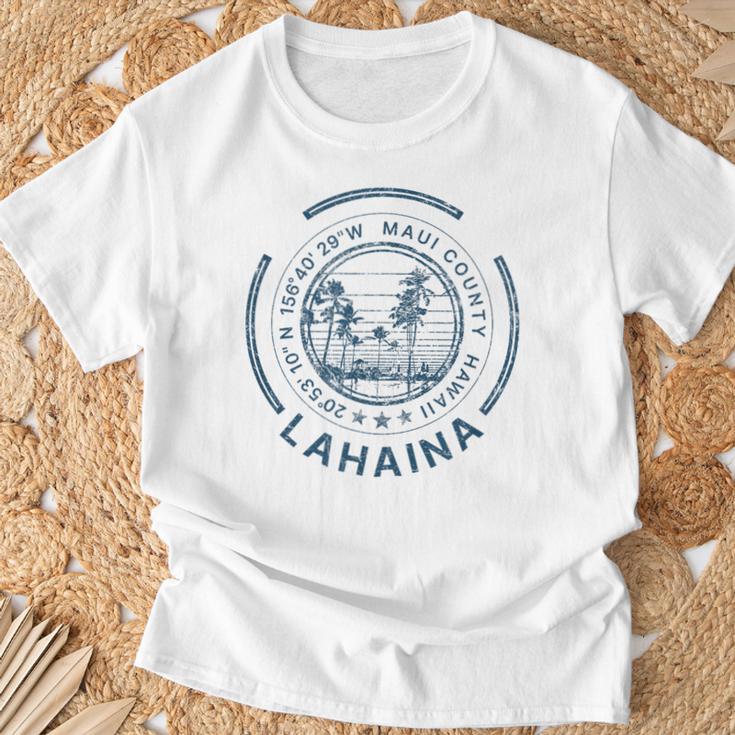 ハワイ ラハイナ マウイ レトロ ハワイアン Tシャツ 高齢者への贈り物