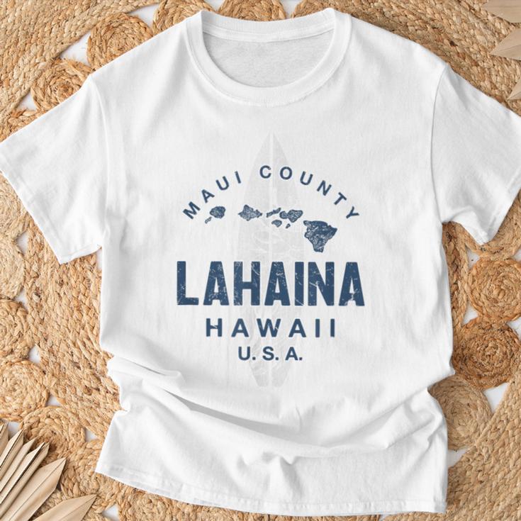 ハワイ ラハイナ マウイ ヴィンテージ ハワイ諸島 サーフ Tシャツ 高齢者への贈り物