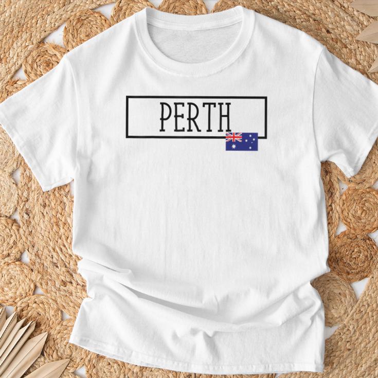 パース オーストラリア カントリーシティ オーストラリア 楽しい 女性 男性 パース Tシャツ 高齢者への贈り物