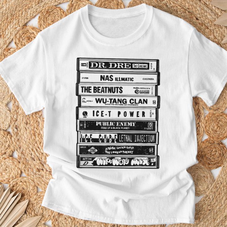 ヒップホップアーティストカセットtシャツ オールドスクールラップtシャツ Tシャツ 高齢者への贈り物