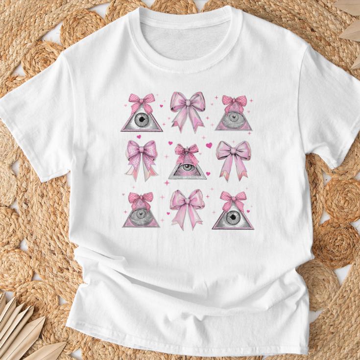 フリーメイソン フリーメイソン フリーメイソン ガール コケット リボン ピンク ママ Tシャツ 高齢者への贈り物